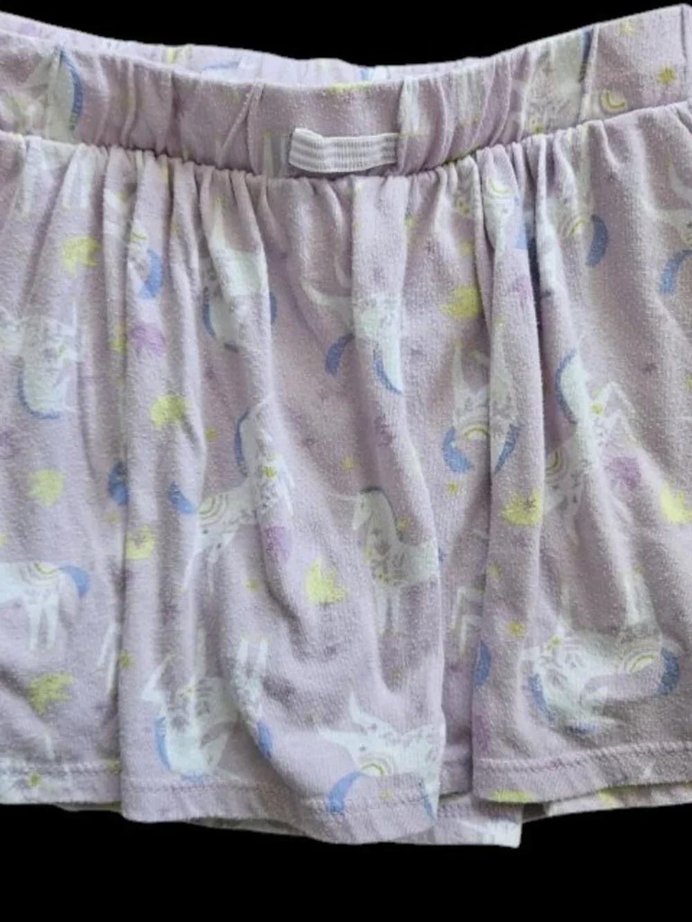 CAT & JACK Lilac Unicorn Print Skort Size 6 6X